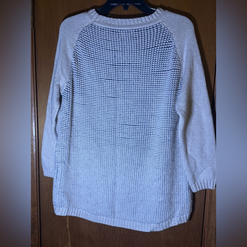Market & Spruce Textured Light Blue Sweater - Picture 4 of 5